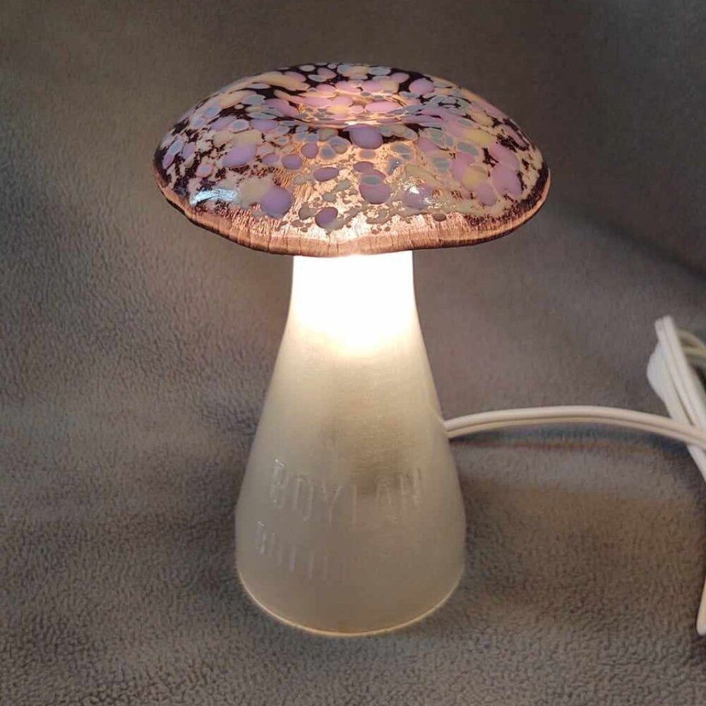 NEW Hand Crafted Handmade Upcycled Glass Bottle Mushroom Light
